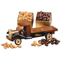 1930-Era Flat Bed Truck with Chocolate Almonds & Extra Fancy Jumbo Cashews